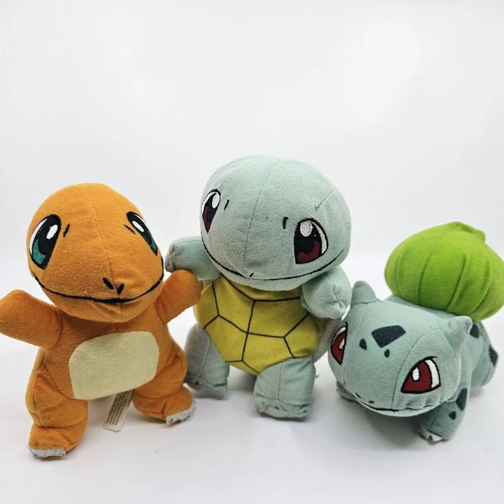 Pokemon Toy Factory Plush Lot of 3 Bulbasaur Squirtle Charizard 2015